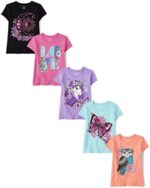 The Children's Place girls Assorted Short Sleeve Graphic T Shirt 5